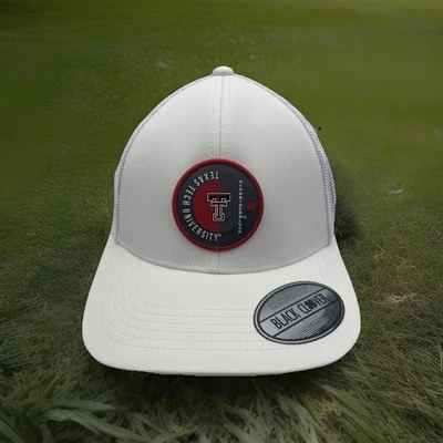 Texas Tech Red Raiders Hat Black Clover "Live Lucky" White V Snapback Cap H105 - Image 1 of 4