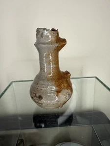 16th Century Raeren Long Neck Oil Jug c1550, Salt Glaze Stoneware 11cm - Picture 1 of 8