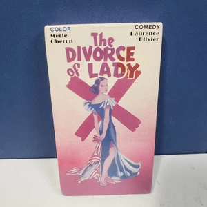 THE DIVORCE OF LADY X Comedy Merle Oberton, Laurence Oliver 1937 VHS New Sealed - Bild 1 von 4