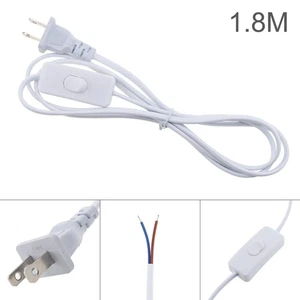 Stripped Ends 303 Button Switch Plug Wire for Wiring Desk Lamp 1.8m Power Cable - Picture 1 of 11