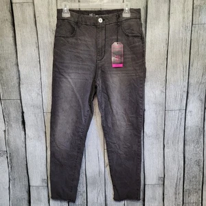 No Boundaries Jeans Womens 13 NWT Black Super High Rise Crop Jeans - Picture 1 of 14