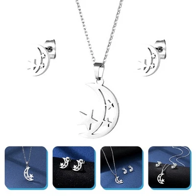 1 set a forma di ciondolo e orecchini set bellissimi gioielli set per le - Immagine 1 di 4