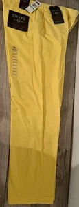 Chaps Ralph Lauren Pants Mens Size 34x32 Yellow Straight Fit Garment Dyed - Picture 1 of 9