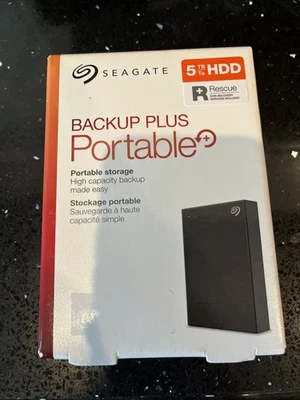Seagate Backup Plus 5TB, External, 5400 RPM, 2.5in. (STHP5000400)Hard Drive*NEW* - Image 1 of 2