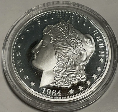 1964 Morgan Cook Islands 2017 One Dollar Silver Clad Proof Token Medal  Lot of 4 - Image 1 of 4