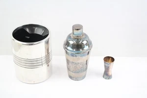 Vintage Silver Plate Ware Cocktail Shaker Champagne Bucket Christofle 1920g - Picture 1 of 6