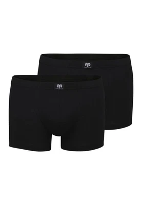 CECEBA Pants Boxershorts Herren 2er Pack Unterhosen schwarz Baumwolle eng - Bild 1 von 4