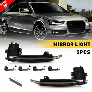 LED Side Mirror Sequential Turn Signal Light Amber For Audi A3 A4 A5 S5 RS3 RS4 - Picture 1 of 15