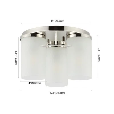 Safavieh JEFFRA 3LT 12.5" FLUSH MOUNT, Reduced Price 2172770111 FLU4070A - Image 1 of 4