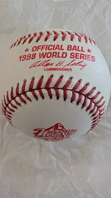1998 Rawlings Official WORLD SERIES Baseball NEW YORK YANKEES - 420 - Image 1 of 3