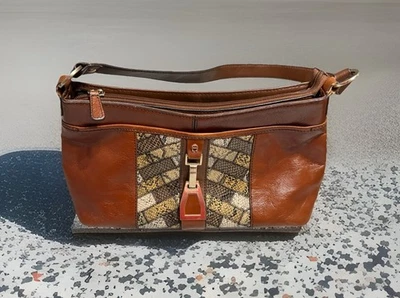 ETIENNE AIGNER Leather VTG Purse Cognac Office Business Classic-Beautiful! - Image 1 of 4