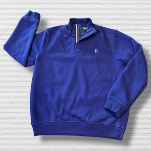 B By Brooks Brothers Quarter-Zip Sweatshirt Size 12 Blue - Picture 1 of 5