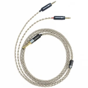 6N Single Crystal Silver Upgrade Headphone Cable 3.5mm/4.4mm/4Pin XLR Cable f... - Picture 1 of 7