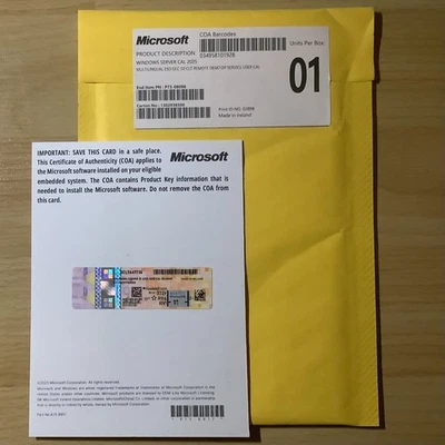 Windows Server 2025 RDS 50 User CAL Package – Brand New - Image 1 of 2