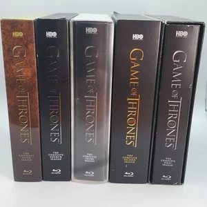 Game of Thrones Complete Season 1 - 5 Blu ray Box Sets with Slipcase Very Good - Picture 1 of 24