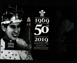 GUERNSEY SGMS1794 2019 50TH ANNIV OF INVESTITURE OF PRINCE CHARLES MNH - Picture 1 of 1