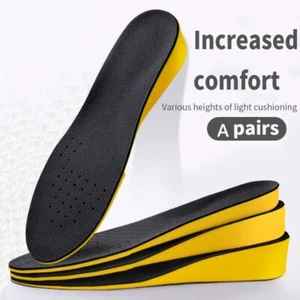 Men Women Invisible Height Increase Insoles Heel Lift Taller Shoe Inserts Pads - Picture 1 of 15