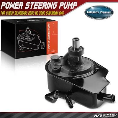 Power Steering Pump w/Reservoir for Chevy Silverado 2500 HD GMC Sierra 3500 8.1L - Image 1 of 4