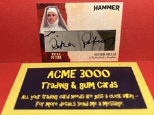 Unstoppable HAMMER Horror Series 1 PETRA PETERS Str Helle Cut Autograph Card PP2