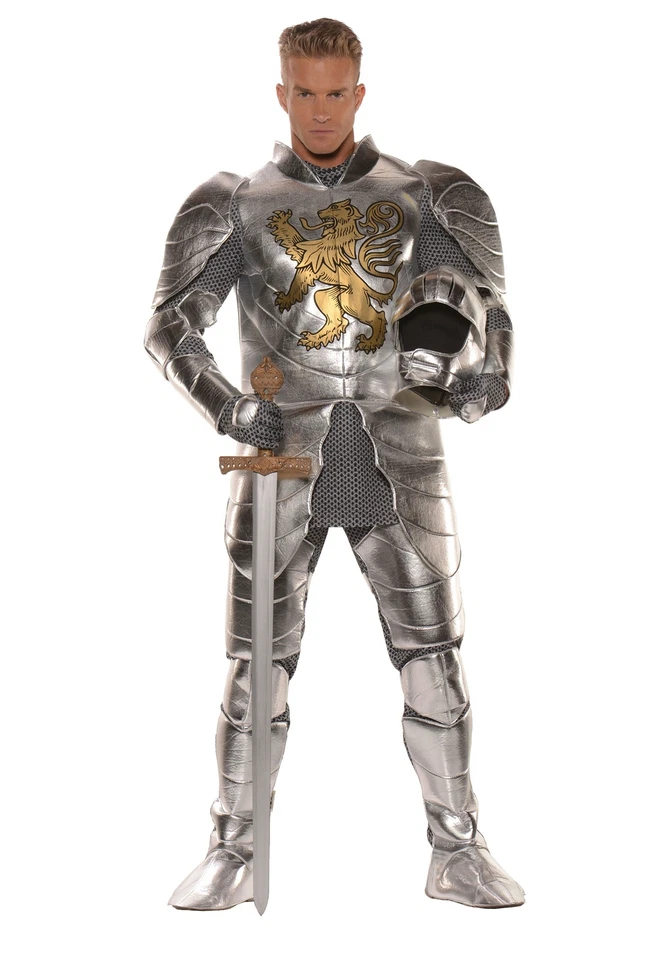 Men's Plus Size Knight in Shining Armor Costume - Image 1 of 1