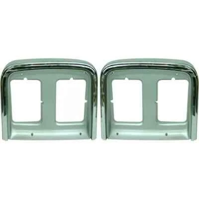 Front Head Light Bezel LH & RH Side For 1985-1991 GMC Chevrolet Van - Image 1 of 4