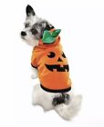 Pumpkin Halloween Hoodie Dog Sweatshirt Costume xxs nwt 9-11" back length