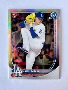 2025 Bowman Chrome Roki Sasaki Red Logo Rookie Refractor Redemption Card #12 RC - Bild 1 von 2