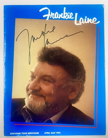Frankie Laine Signed Autograph U.K. Concert Tour Programme 1982 Cover