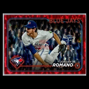 Jordan Romano /199 Red Crackle Foil Board 2024 Topps Series 1 Blue Jays #101 - Bild 1 von 2