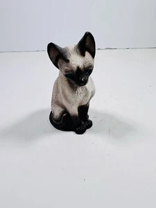 Harvey Knox Siamese Cat Ceramic House of Global Art 1986 Hand Painted Japan 4" - Picture 1 of 8
