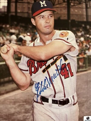Eddie Mathews Signed 8X10 Photo Milwaukee Braves GAI Authenticated GV939142 - Image 1 of 2