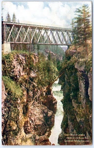 Postal BC Canadá Goat River Canyon Below Elmo Canadian Pacific RR Bridge A46 - Imagen 1 de 2