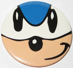 VINTAGE 2000 6cm SEGA SONIC THE HEDGEHOG FACE BADGE COMIC GIVEAWAY BUTTON PIN - Bild 1 von 4