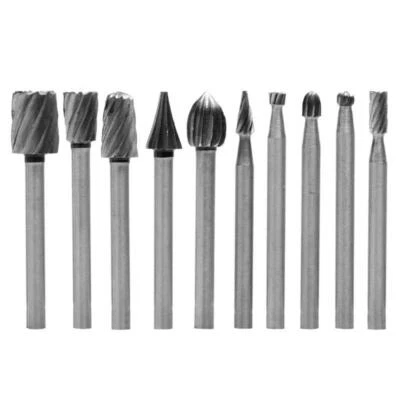 10pcs Rotary File Electric Grinding Polishing Head Engraving Cutter Wood Tool - Image 1 of 4