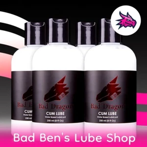 4 x Bad Dragon Cum WHITE Lube 8oz/250ml imports authentic discreet intimate xxx - Picture 1 of 1