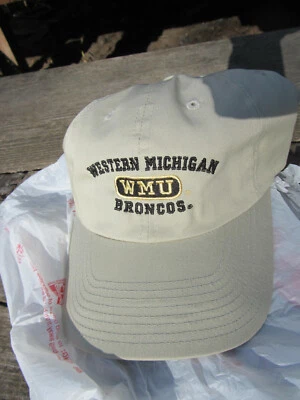 Vintage Rare University Square. Western Michigan Hat. WMU Broncos Strapback Cap  - Image 1 of 4