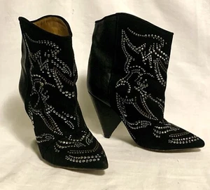 Isabel Marant Leather & Suede Studded Ankle Boots Size 36 /US 6, Retail: $1150 - Picture 1 of 5