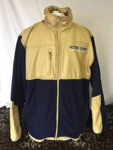 Men's Notre Dame Fighting Irish Long Sleeve Zip Front Jacket Size Large - Picture 1 of 7