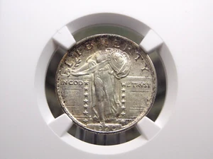 1920 "P" Standing Liberty Quarter 25c NGC MS62 #018 Uncirculated Unc ECC&C, Inc. - Picture 1 of 5