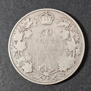 Canadá 1912 50 centavos PLATA - COMBINAR para ahorrar - C50-280 - Imagen 1 de 5