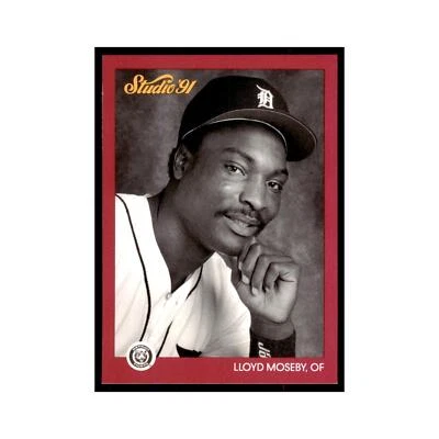Lloyd Moseby 1991 Studio #56 Baseball Cards Baseball Card NM - Image 1 of 3