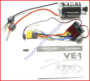 NEW Vanquish VE-1 (2-3S) Esc & VM-1 35T Brushed Motor 1/10 Scale Combo - Picture 1 of 2