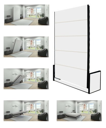 Wall Bed King Studio Wall Bed, Vertical/Horizontal Folding Bed, Pull Down Murphy