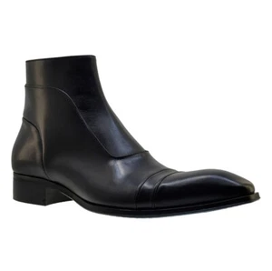 Men's Italian Dress Boots Jo Ghost 3239 Black Leather size 41 - Picture 1 of 7