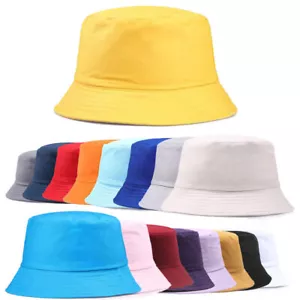 Sombrero con cubo adultos unisex verano invierno pesca playa festival sol 100% algodón - Imagen 1 de 13