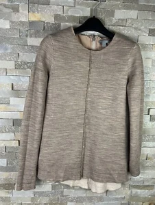 Cos Women’s Size 36 Beige Wool Blend Top Blouse - Picture 1 of 6