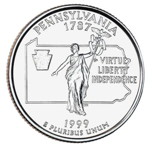 1999 D - Pennsylvania - State Quarter - Picture 1 of 2
