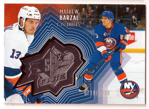 2021-22 Upper Deck Extended Series SPX FINITE Mathew Barzal  /2999