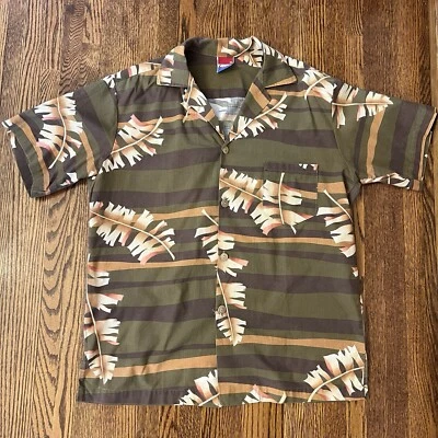 Camisa hawaiana vintage años 80 Catalina para hombre con botones manga corta talla M Foto 1 de 4