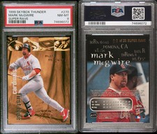 1999 Skybox Thunder Mark McGwire Super Rave St Louis Cardinals 20/25 PSA 8 POP 1